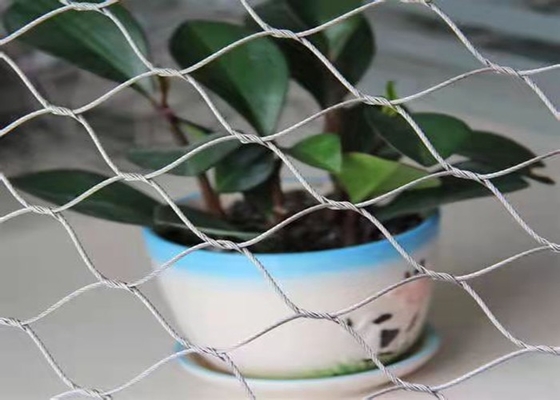 Εύκαμπτη υφαμένη 1.2mm 1.6mm σχοινί διάμετρος πλέγματος καλωδίων ανοξείδωτου