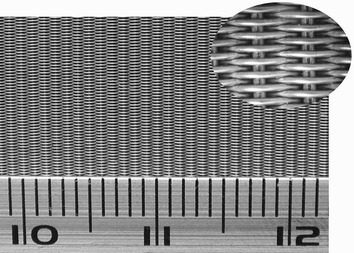 24×110 SS 304 πλέγμα καλωδίων Dia 0.355×0.25mm πλέγματος σαφής ολλανδική ύφανση 120 μικρού
